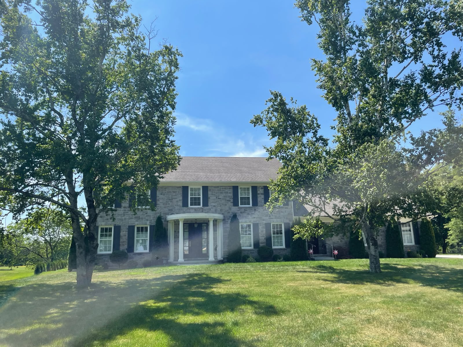 Local roof and home exterior protection project